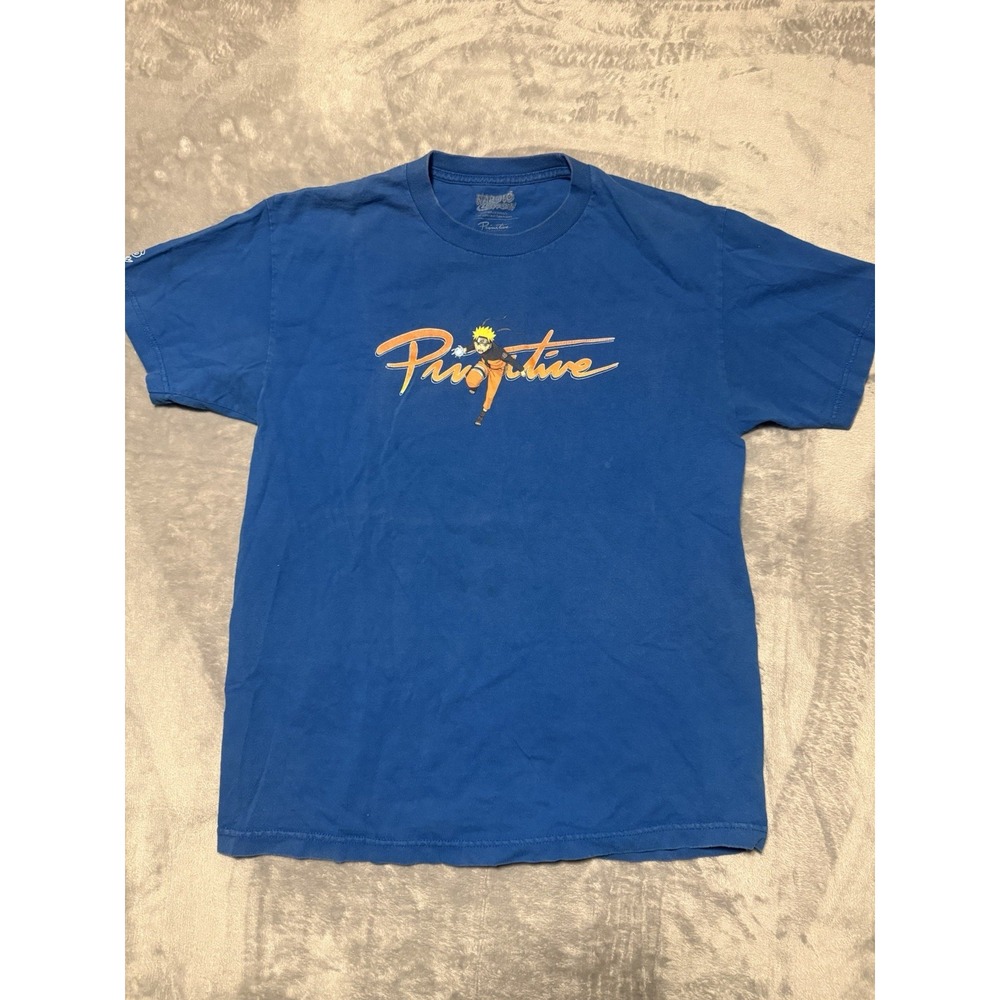 Naruto Shippuden Primitive Shirt Mens Size Large Blue 2007 Anime